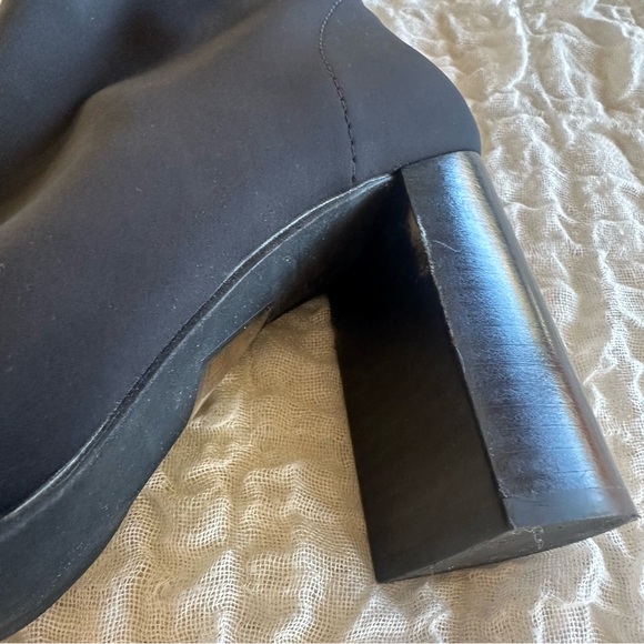 Jeffrey Campbell Siren Bootie Black Neoprene Pointed Toe Heel Booties 7 - Picture 8 of 13